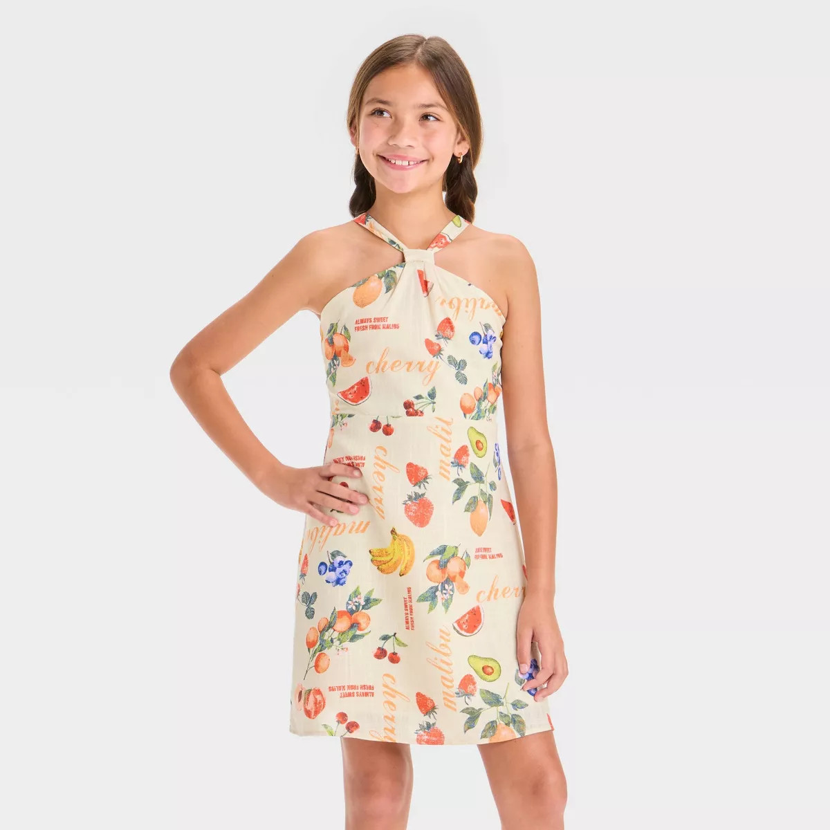 Girls' Halter Slip Dress - art class™ Magenta S | Target