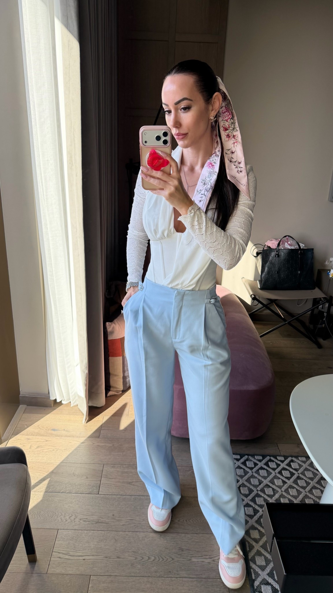 Living for baby blue at the moment 💕

@abercrombie 

London outfit inspo, elevated casual outfit, blue pants, white top 

#LTKTall #LTKootd