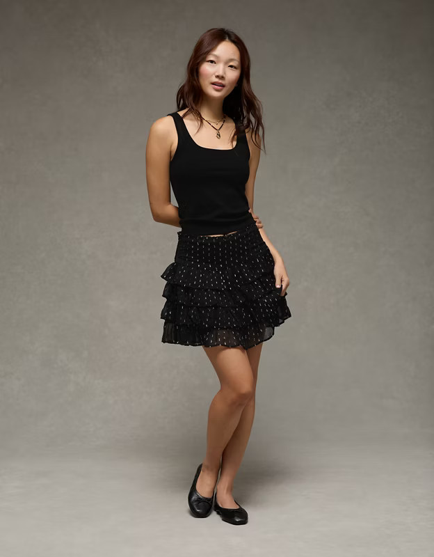 AE Square Neck Plush Tank Top | American Eagle Outfitters (US & CA)