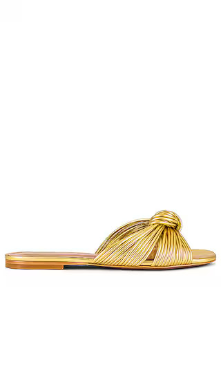 x REVOLVE Billie Flat in Gold | Revolve Clothing (Global)