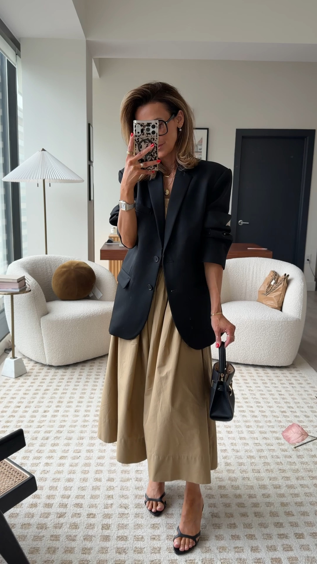 A dressed up outfit with the same dress! This is such a great office look or even something more classy for a date night🖤

#LTKSeasonal #LTKWorkwear #LTKootd