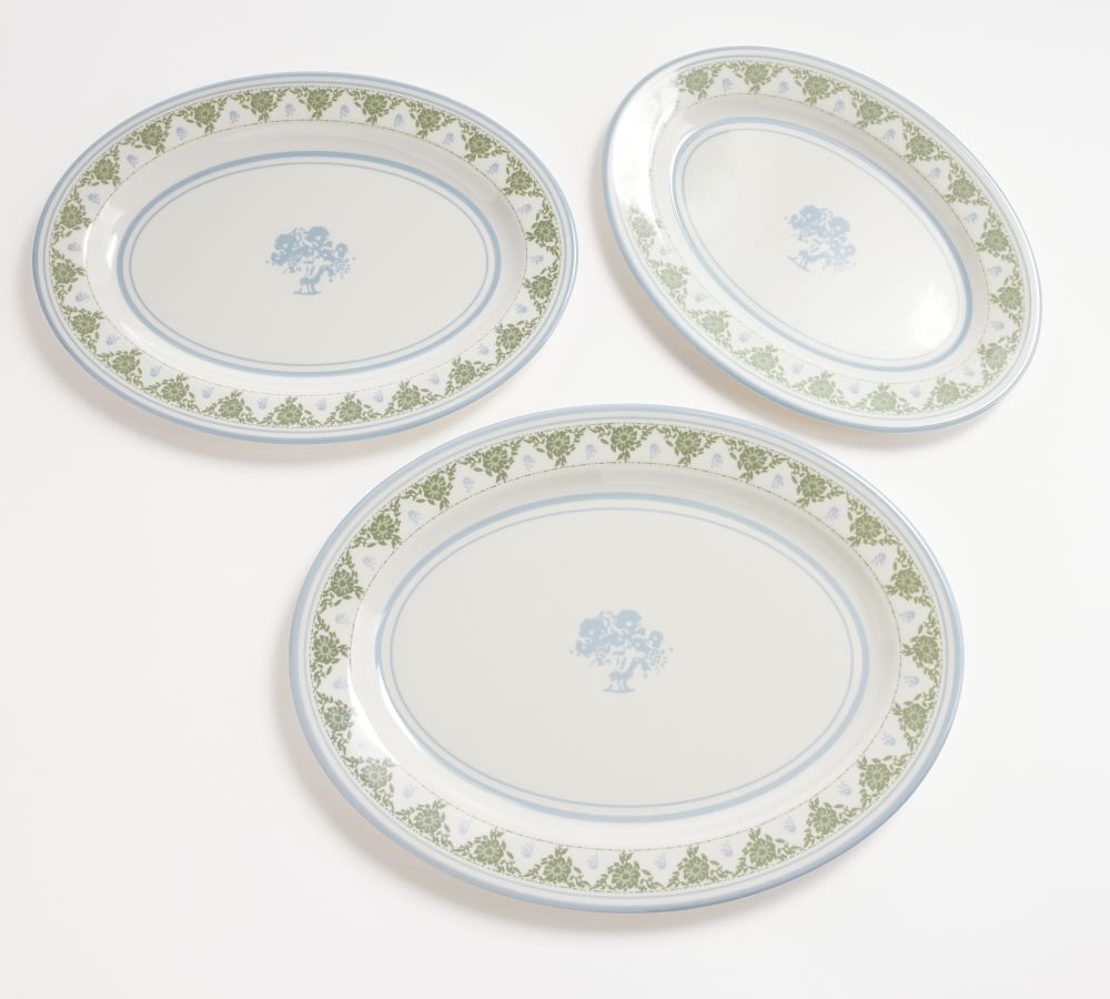 Julia Berolzheimer Alice Melamine Serving Platters - Set of 3 | Pottery Barn (US)