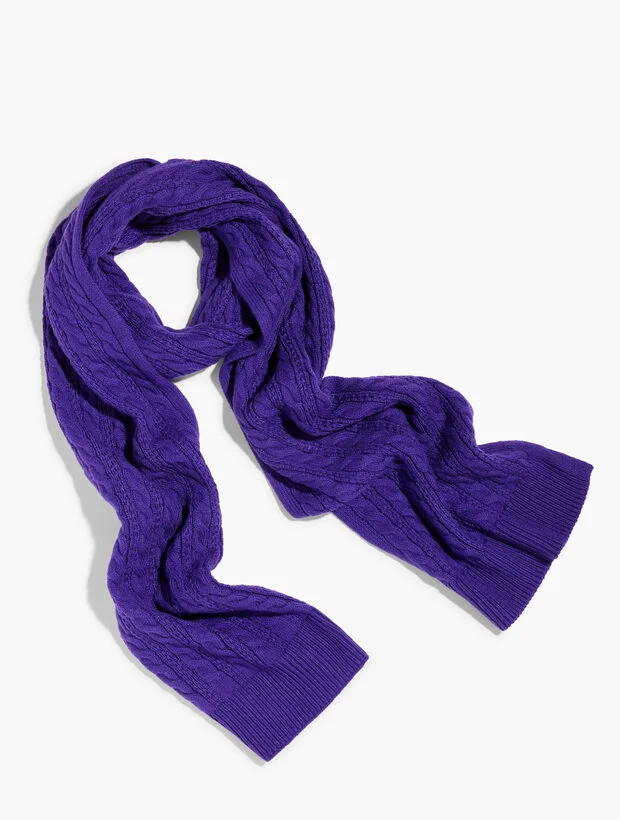 Soft Cable Knit Scarf | Talbots