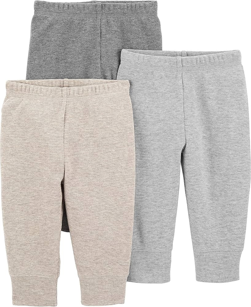 Simple Joys by Carter's Unisex Babies' Thermal Pants, Pack of 3 | Amazon (US)