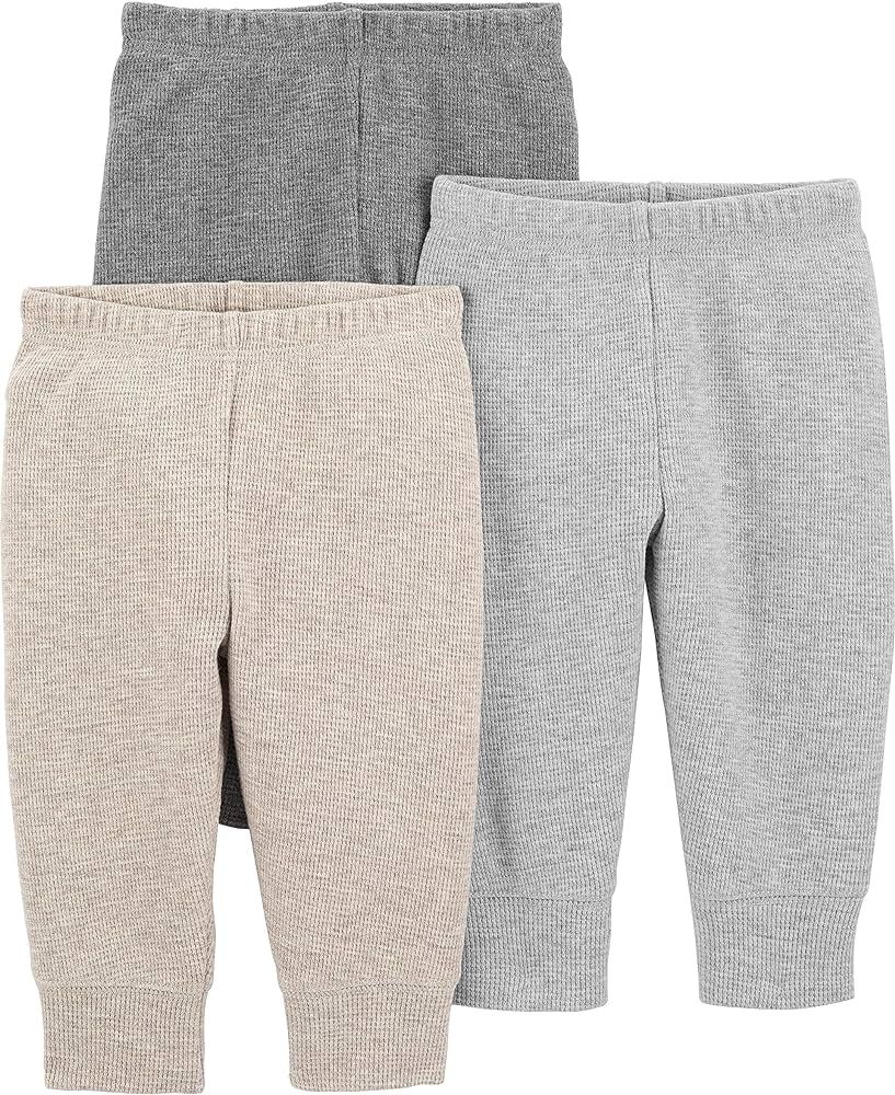 Simple Joys by Carter's Unisex Babies' Thermal Pants, Pack of 3 | Amazon (US)