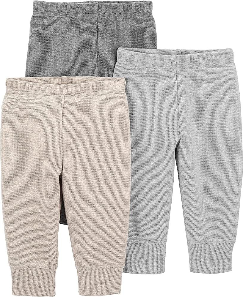 Simple Joys by Carter's Unisex Babies' Thermal Pants, Pack of 3 | Amazon (US)