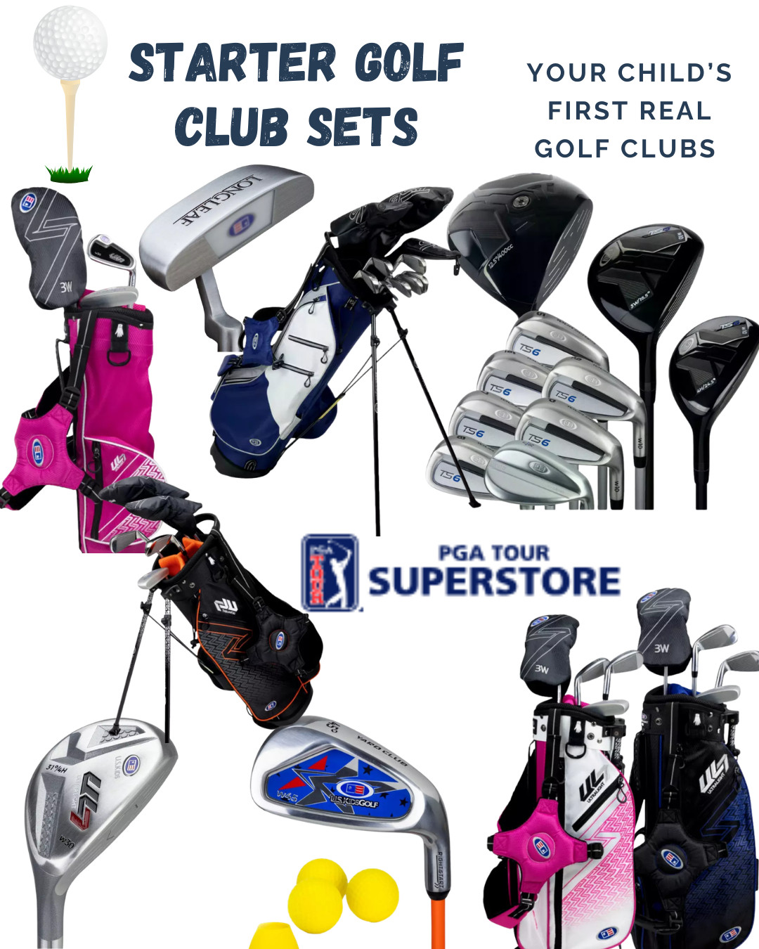 Your Child’s First Real Golf Clubs ⛳
Ready to upgrade from plastic toy clubs?
Start with a junior set designed to build confidence, fun, and a love for the game. 

 #LTKfitnessgoals #LTKActive #LTKKids