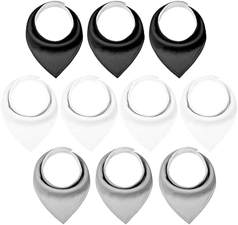 Yoofoss Baby Bibs 10 Pack Soft and Absorbent Baby Bandana Drool Bibs for Boys Girls | Amazon (US)