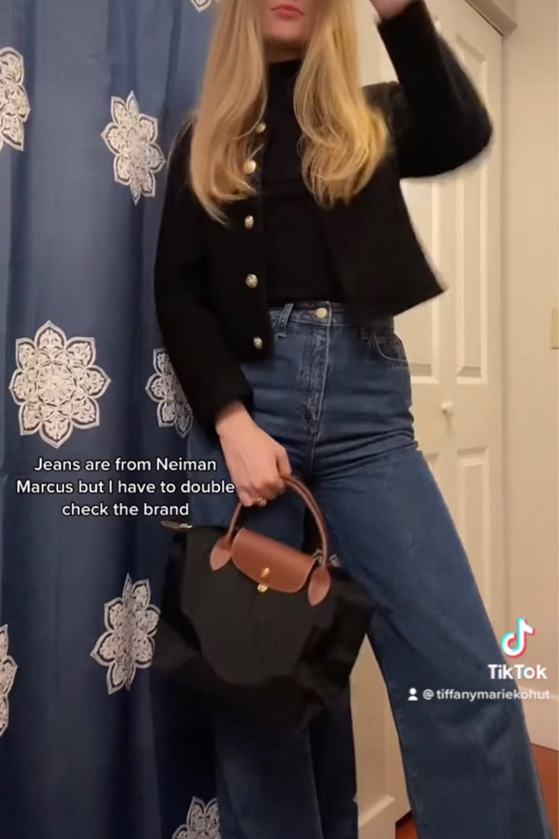 Simple outfit of the day with black accessories, wide leg jeans, and black leather boots 

#LTKstyletip #LTKFind #LTKfit