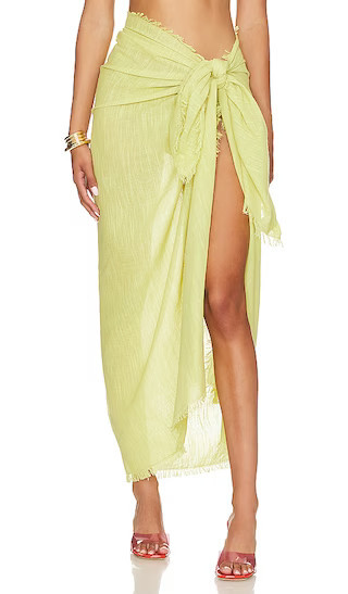 Textured Beach Wrap in Soft Olive | Revolve Clothing (Global)