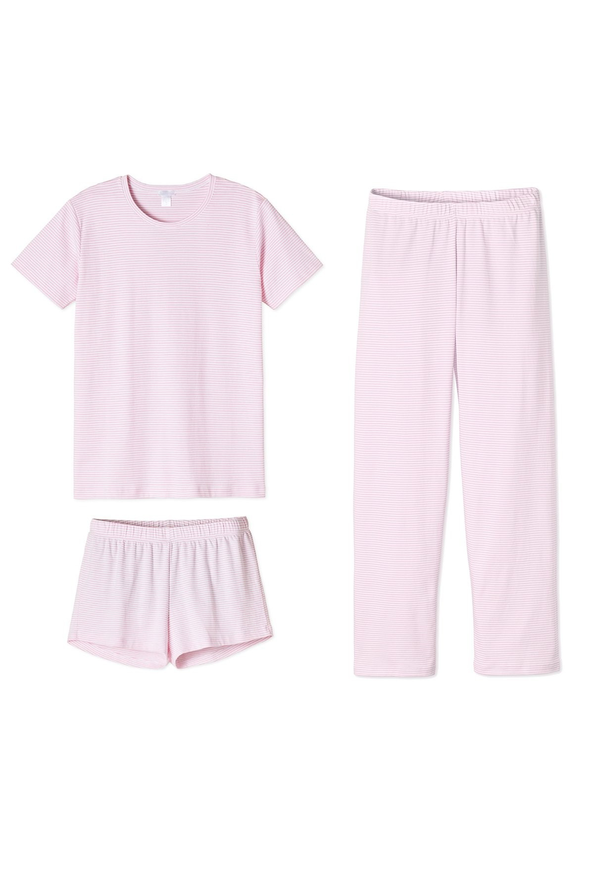 Pima Weekend Bundle in Lily | LAKE Pajamas