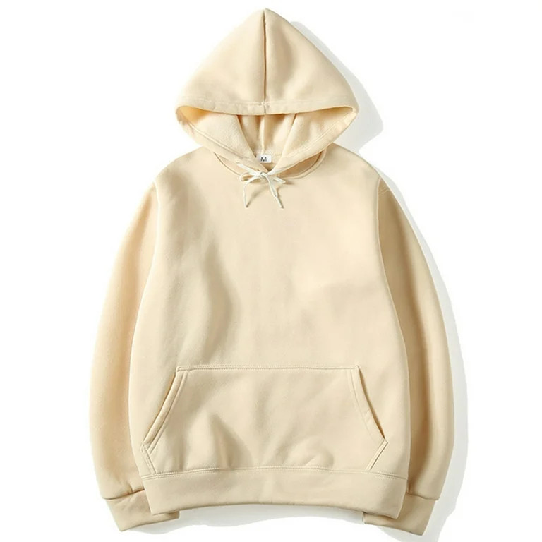 Frontwalk Casual Fleece Tops for Women Winter Plain Hoodies Sweatshirt Long Sleeve Basic Pullover... | Walmart (US)