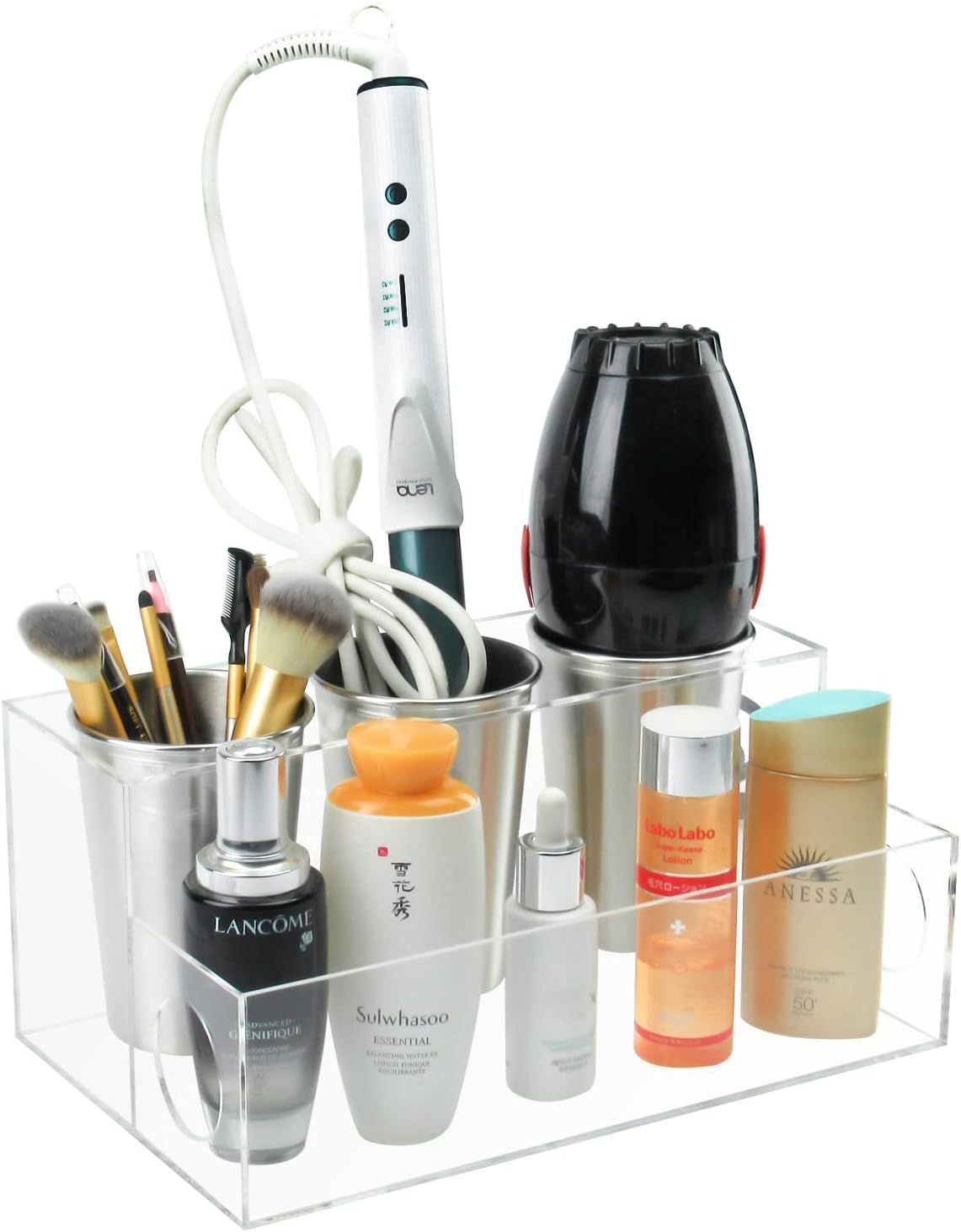 Boveker Acrylic Hair Tool Organizer, Acrylic Hair Dryer and Styling Organizer, Hair Product Organ... | Amazon (US)