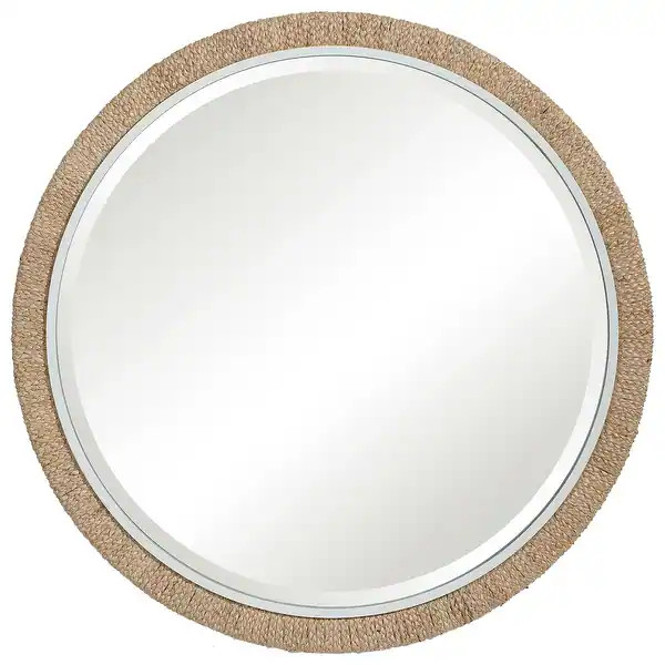 Uttermost Carbet Round Rope Mirror - Bed Bath & Beyond - 32195934 | Bed Bath & Beyond