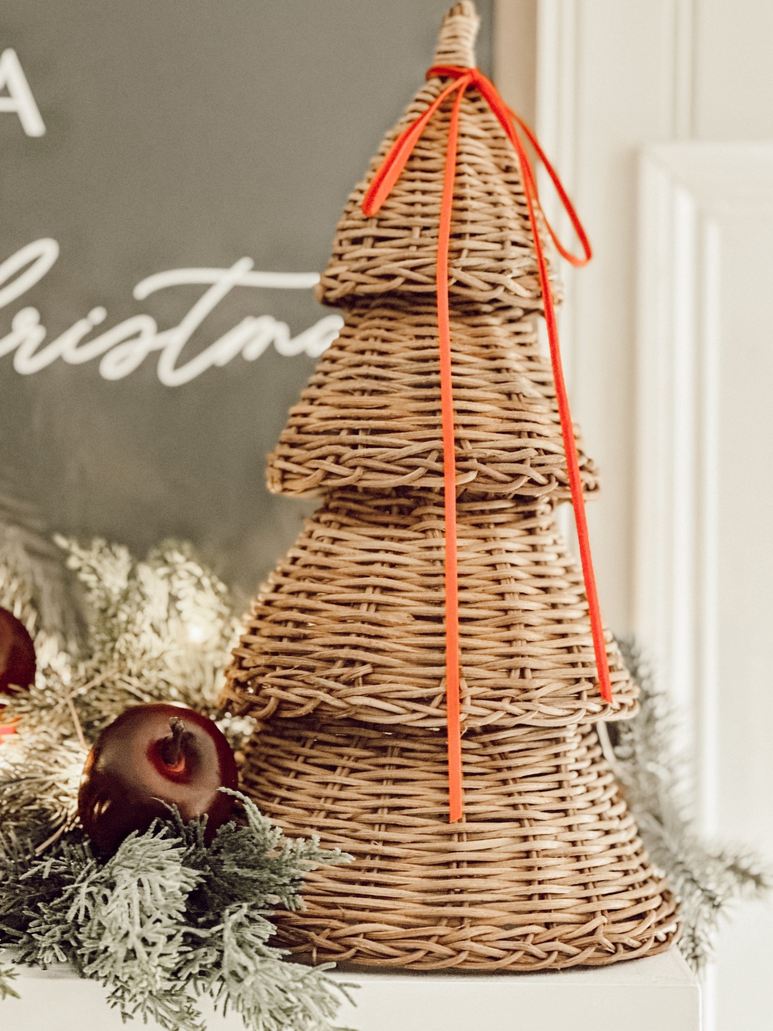 I love this rattan Christmas tree so much! 

#LTKHoliday #LTKHome #LTKFindsUnder50