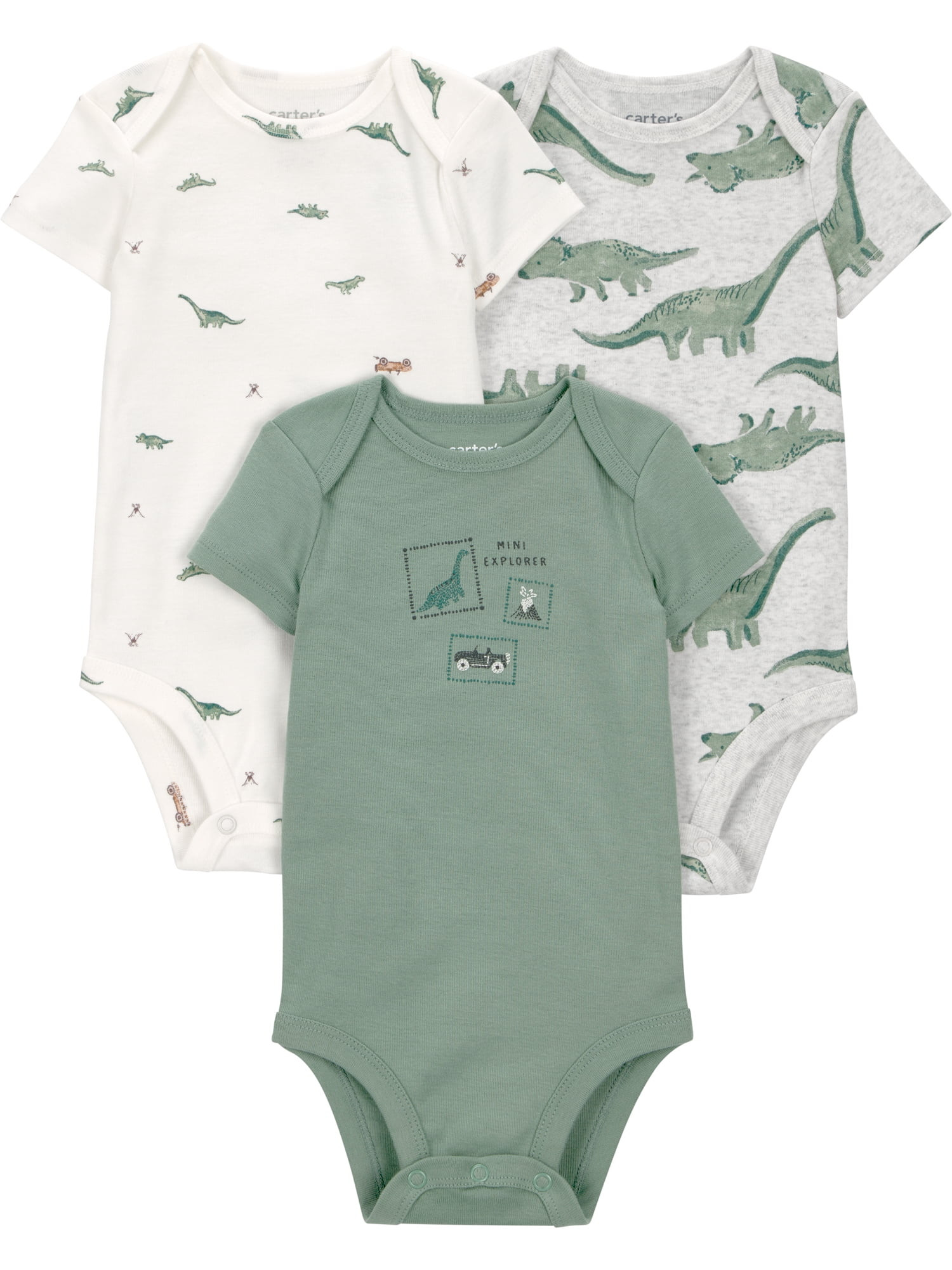 Carter's Child of Mine Baby Boy Bodysuit, 3-Pack, Sizes Preemie-18 Months | Walmart (US)