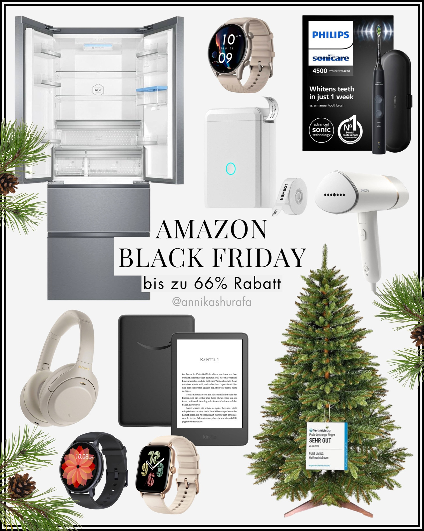 Amazon Black Friday Angebote | Amazon Black Friday Deals 2024, Black Week Sale Amazon, Black Friday Amazon, Amazon Home Find, Amazon Finds, Amazon Mist Haves 2024, Amazon Weihnachten Sale, Weihnachtsbaum, Künstlicher Weihnachtsbaum, Haier Kühlschrank, Elektrogeräte Black Friday Sale, Kühl- Gefrierkombi, Familien Kühlschrank, Smart Watch, Schrittzähler, Phillips Elektrische Zahnbürste, Etikettier Gerät zum Beschriften, Steamer, Haushaltsgeräte, Sony Kopfhörer, Apple Kopfhörer Dupe, Amazon Dupes, Kindle, Amazon Kindle, Black Week Angebote

#LTKCyberWeek #LTKdeutschland #LTKhome