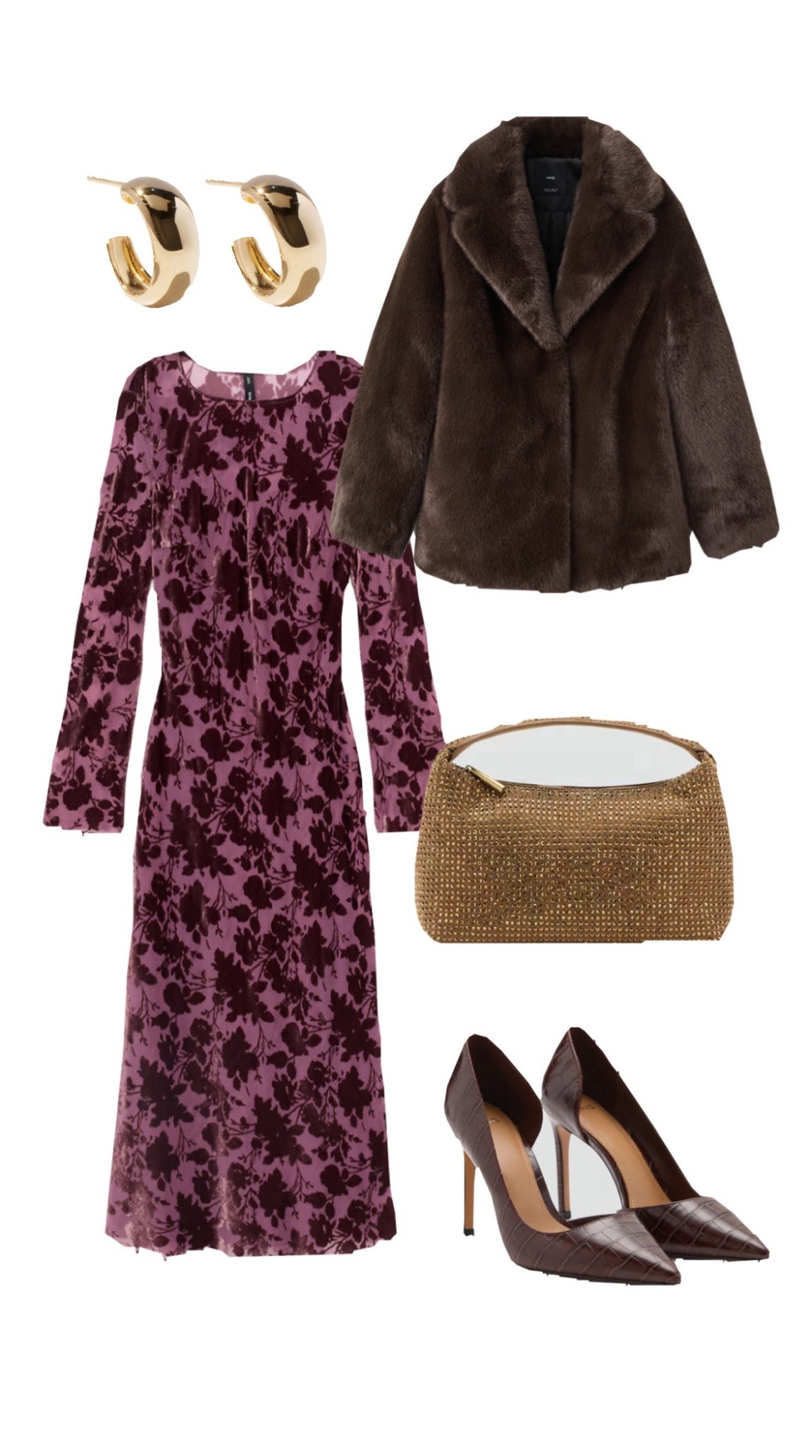 Maroon Outfits Classy

Long floral dresses, fuzzy coats, brown fur coats, gold purse, heels, holiday outfits, holiday party outfits 

#LTKHoliday #LTKootd #LTKSeasonal