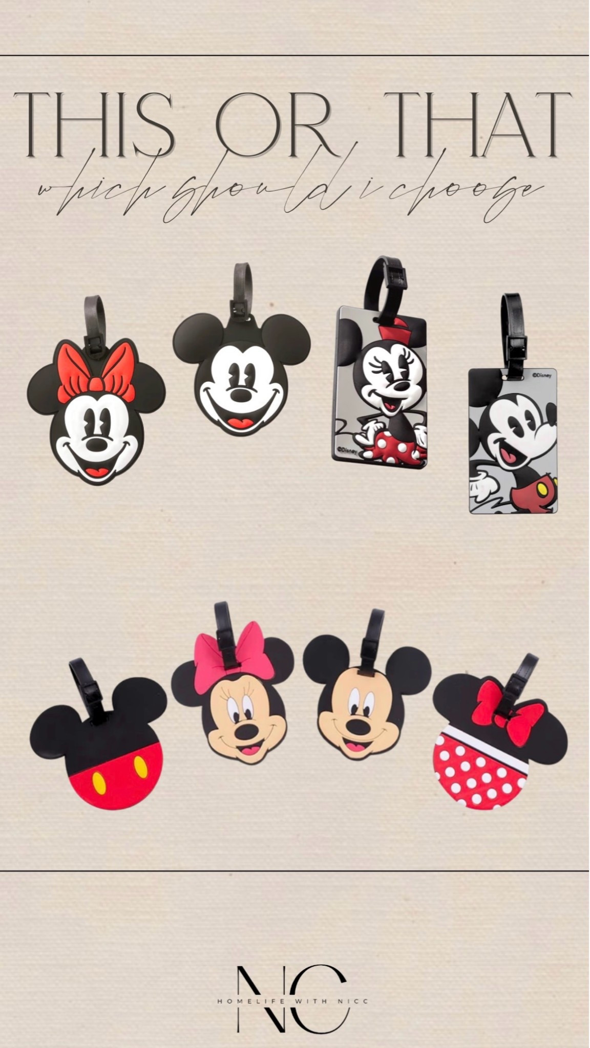 Which set of Disney luggage tags would
You choose?!

#LTKmomlife #LTKSeasonal #LTKKids