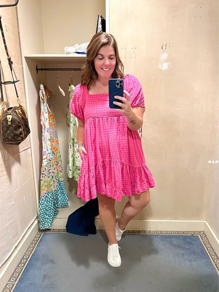 Barbiecore, Anthropologie Style…am I right?! This dress is so pretty, it runs TTS (I’m in a medium) and it does come in a few other color options! 

#LTKsalealert #LTKstyletip #LTKxAnthro