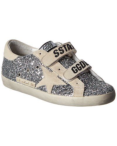 Golden Goose Old School Glitter & Suede Sneaker | Gilt