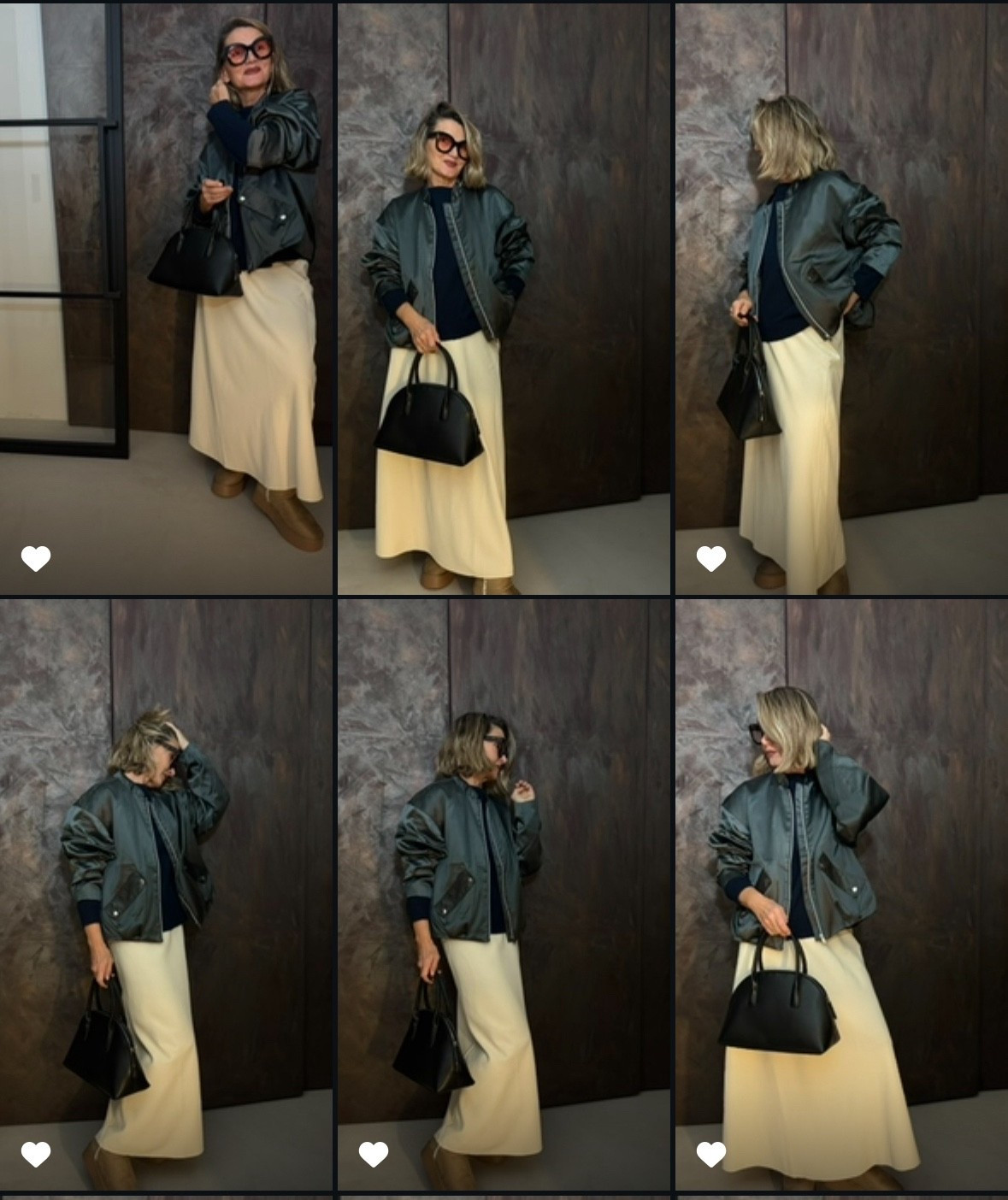 Style-Inspo mit Maxirock und Satin-Bomberjacke 

#LTKstyletip #LTKwinter #LTKsale