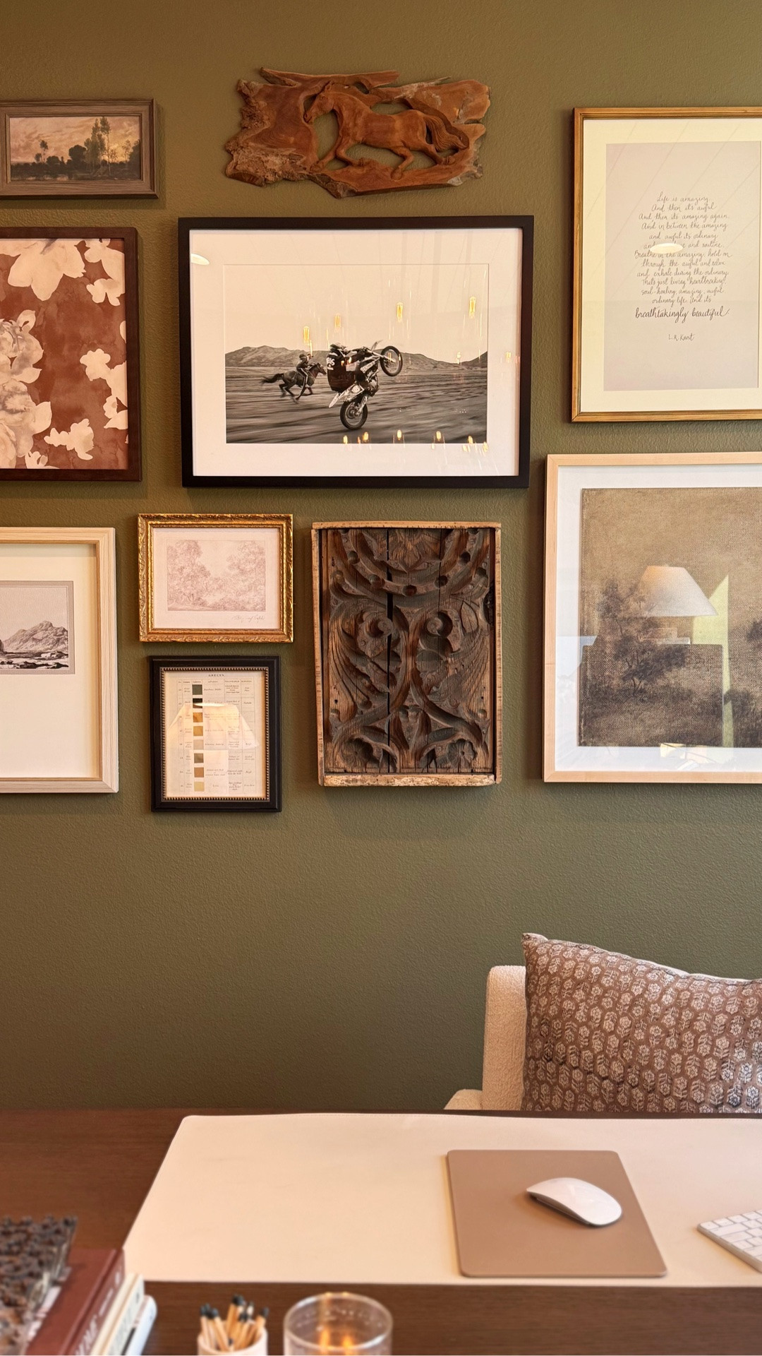 My office has been a space I've been craving to add some personality to. I created a gallery wall of some of my favorite prints, pieces and vintage finds!!!! #home #homeoffice #officedecor #homedecor

#LTKActive #LTKU #LTKHome