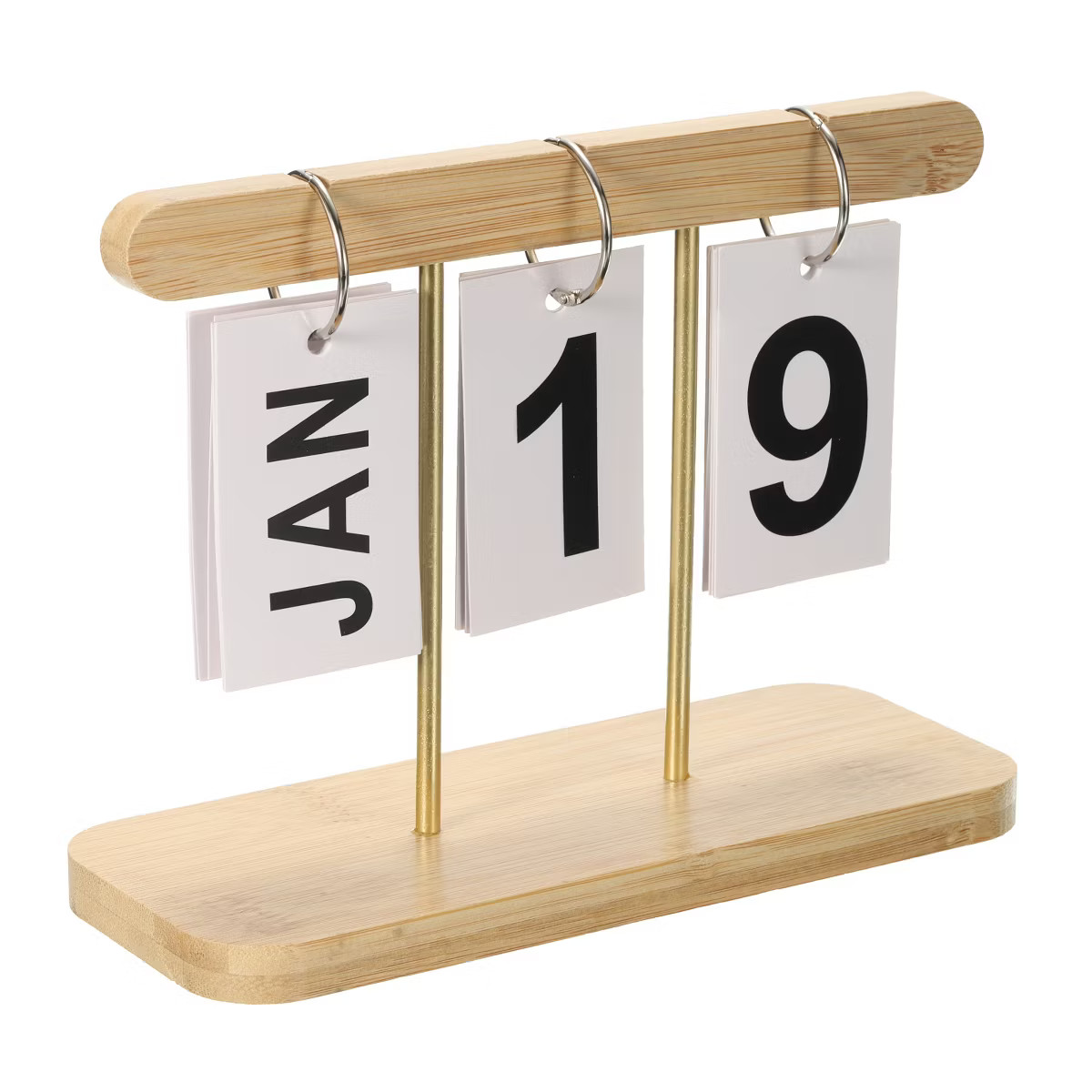 Unique Bargains Wooden Flip Desk Calendar 1 Pc | Target