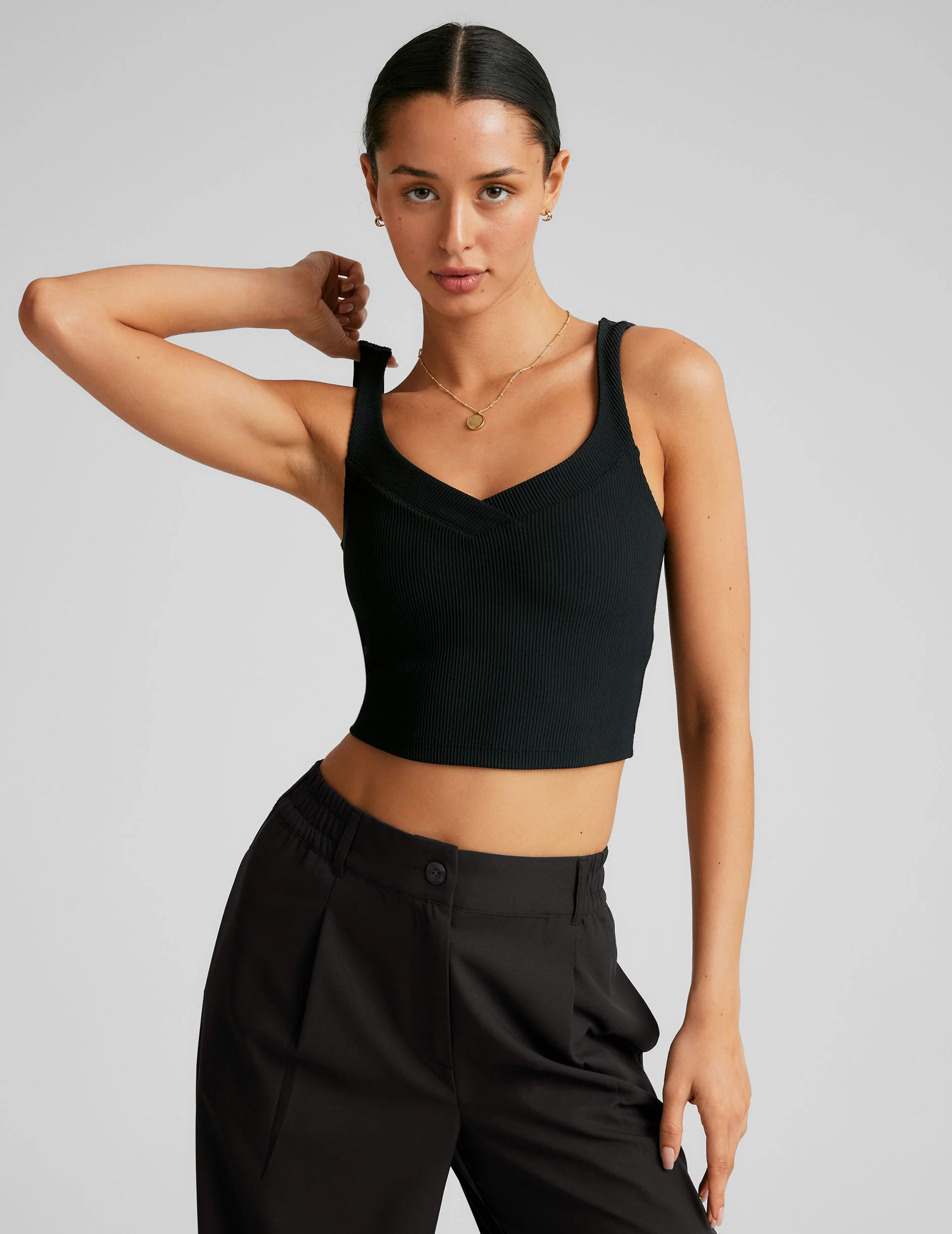 Impulse Ribbed Cropped Tank | Beyond Yoga | Beyond Yoga