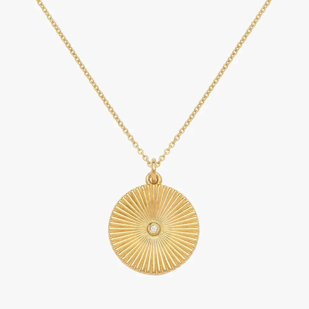 Liv Medallion Necklace - Gold Vermeil | Oak & Luna (US)