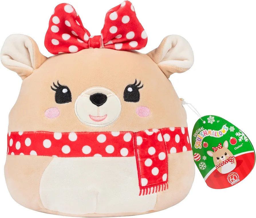 Squishmallows Original 8-Inch Clarice - Rudolph The Red Nosed Reindeer - Official Jazwares Christ... | Amazon (US)