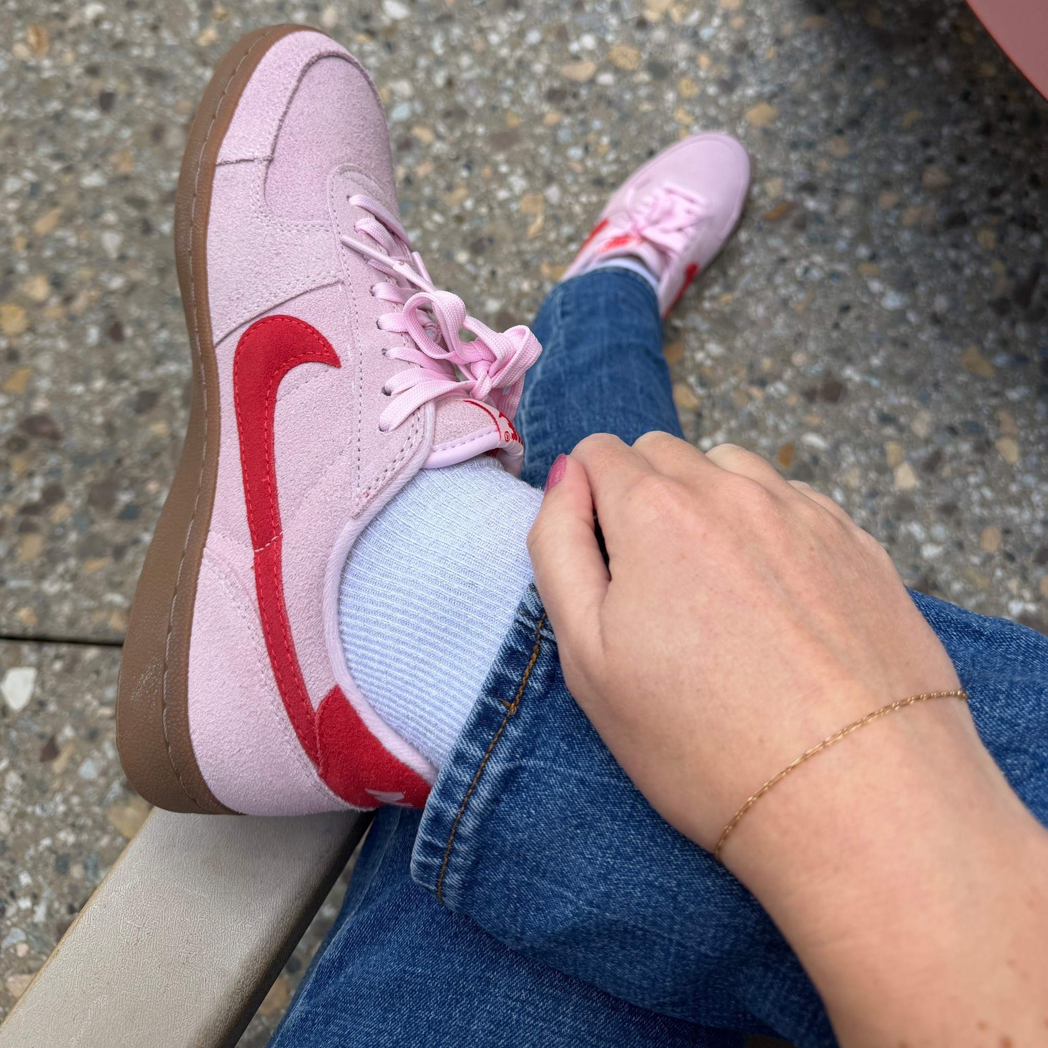Needed a sleek pair of walking shoes for an upcoming trip to Europe and found these Nike sneakers on major sale! So cute, will look good with travel looks, and love the color combo  

#LTKSaleAlert