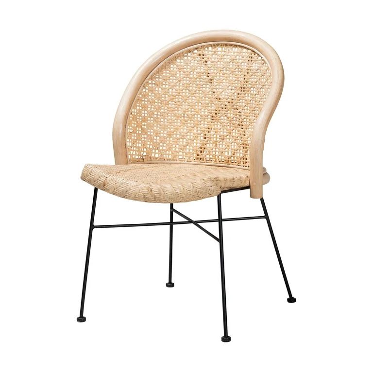 bali & pari Lisa Rattan BOHO Dining Chair, Natural Brown | Walmart (US)
