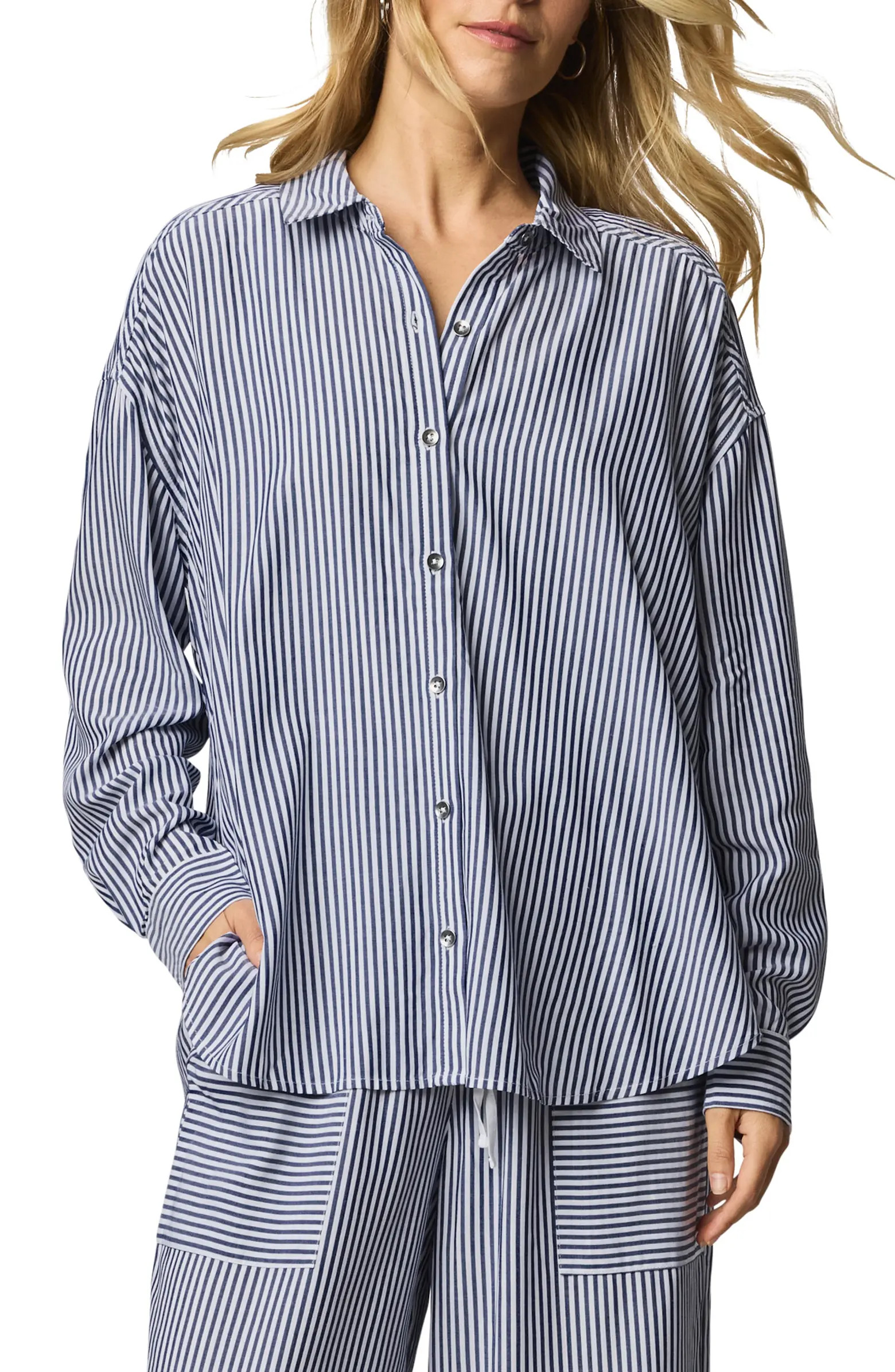 Ella Stripe Button-Up Shirt | Nordstrom