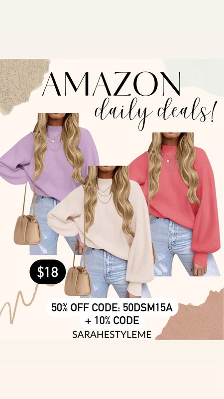 AMAZON DAILY DEALS ✨  Thurs 2/15

FOLLOW ME @sarahestyleme for more Amazon daily deals, Walmart finds, and outfit ideas! 

*Deals can end/change at any time, some colors/sizes may be excluded from the promo 


@amazonfashion #founditonamazon #amazonfashion #amazonfinds #ltkunder50 #ltkfind #momstyle #dealoftheday #amazonprime #outfitideas #ltkxprime #ltksalealert  #ootdstyle #outfitinspo #dailydeals #styletrends #fashiontrends #outfitoftheday #outfitinspiration #styleblog #stylefinds #salealert #amazoninfluencerprogram #casualstyle #everydaystyle #affordablefashion #promocodes #amazoninfluencer #styleinfluencer #outfitidea #lookforless #dailydeals 

#LTKfindsunder50 #LTKSpringSale #LTKsalealert