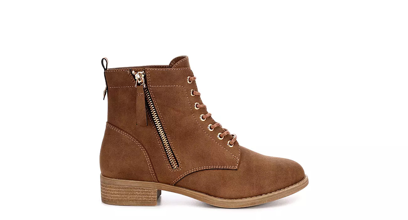 BROWN XAPPEAL Womens Laci Combat Boot | Rack Room Shoes