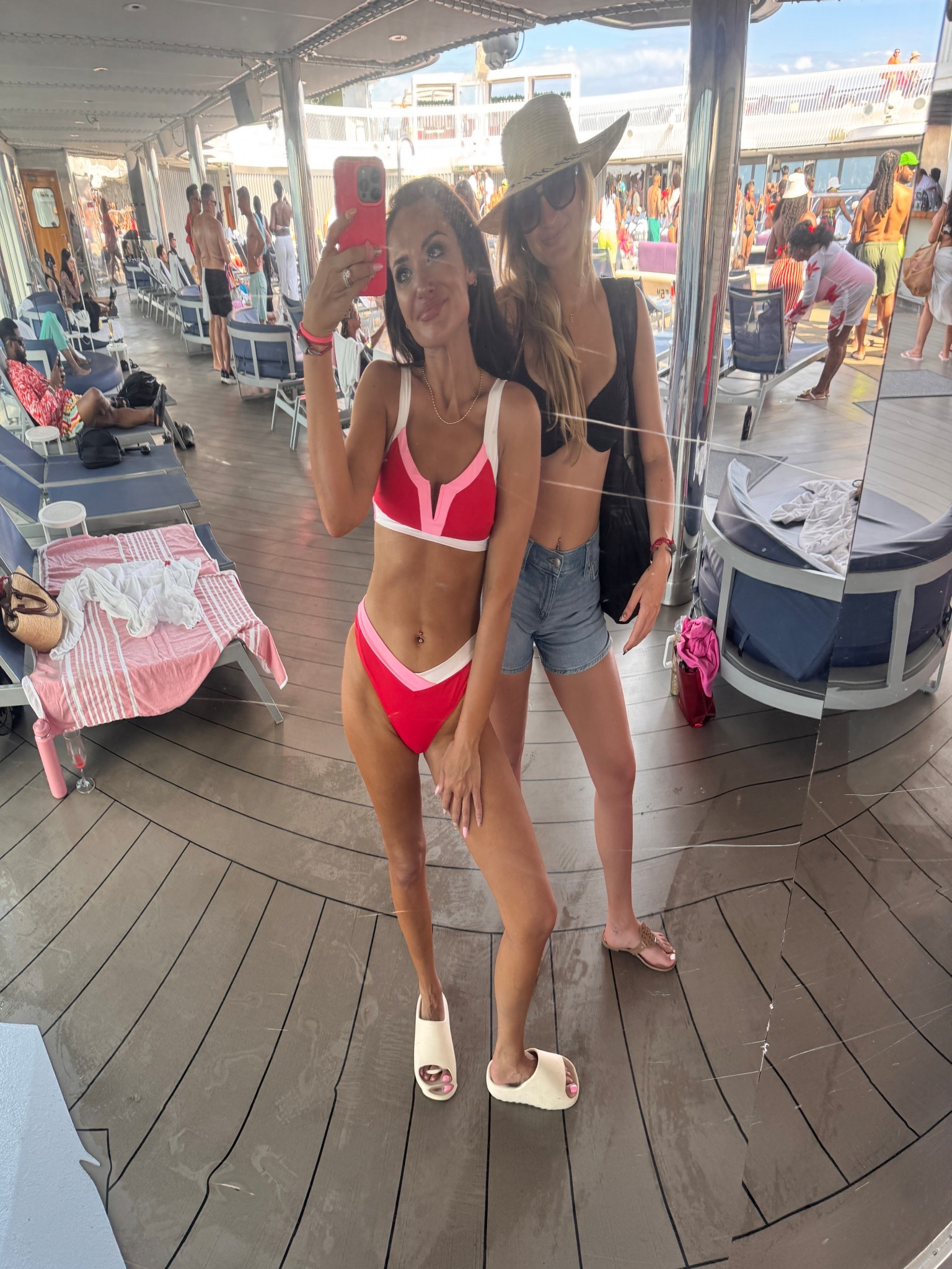 Had some messages about this swimsuit and it’s live on the site! It comes in a few color waves, I love this pink and red combo! Wearing a M in both pieces and love the fit. Would make a great Mother’s Day gift for upcoming summer fun! ☀️Rounding them all up here! 

#LTKootd #LTKMothersDay #LTKSwim