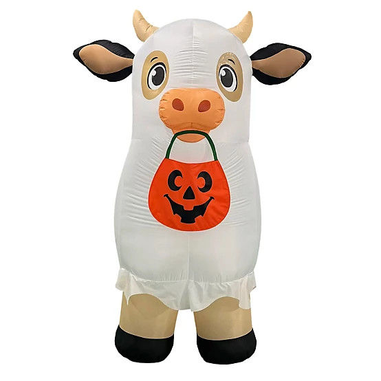 Gemmy  8 ft. Airblown Ghost Cow | Tractor Supply