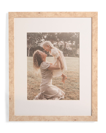 16x20 Matted To 11x14 Burl Woodgrain Wall Portrait Frame | TJ Maxx