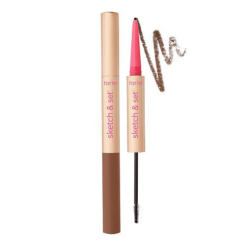 Tarte tarte 2-pack Big Ego Sketch & Set Brow Pencil and Gel - Brown | HSN