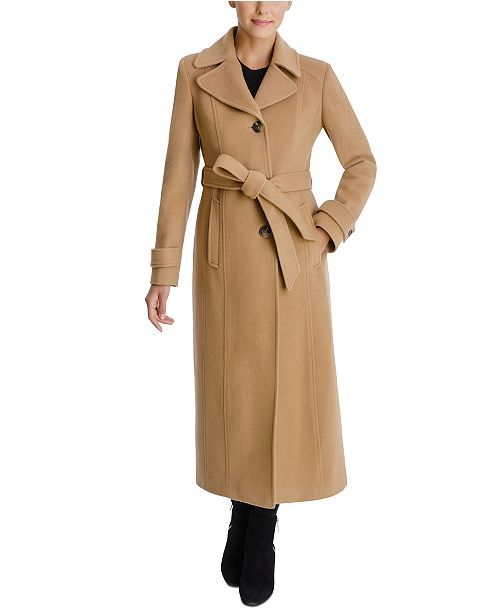 Single-Breasted Belted Maxi Coat, Created for Macy's | Macys (US)