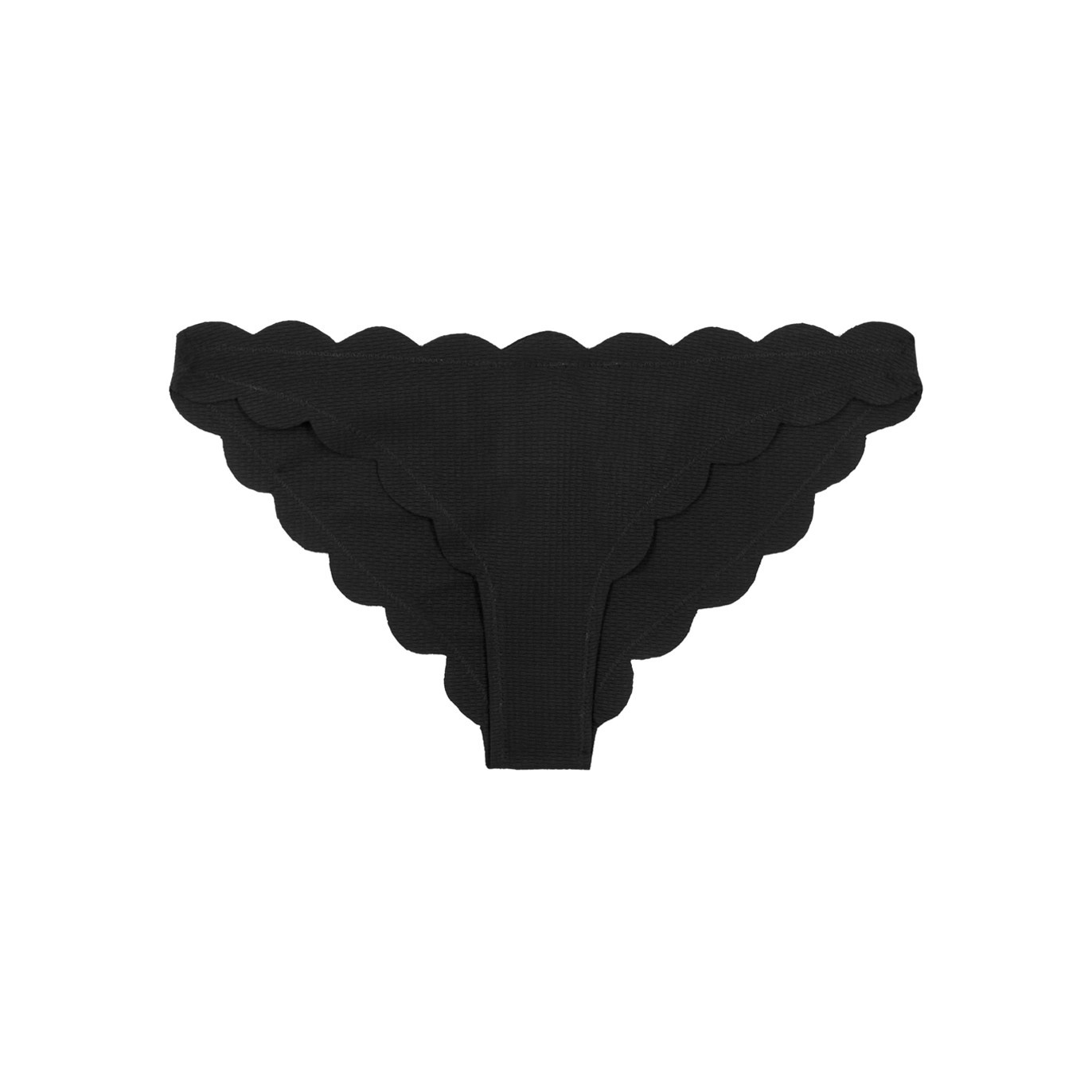 Marysia Antibes Scalloped Bikini Briefs, Bikini Briefs, Black - M | Harvey Nichols (Global)