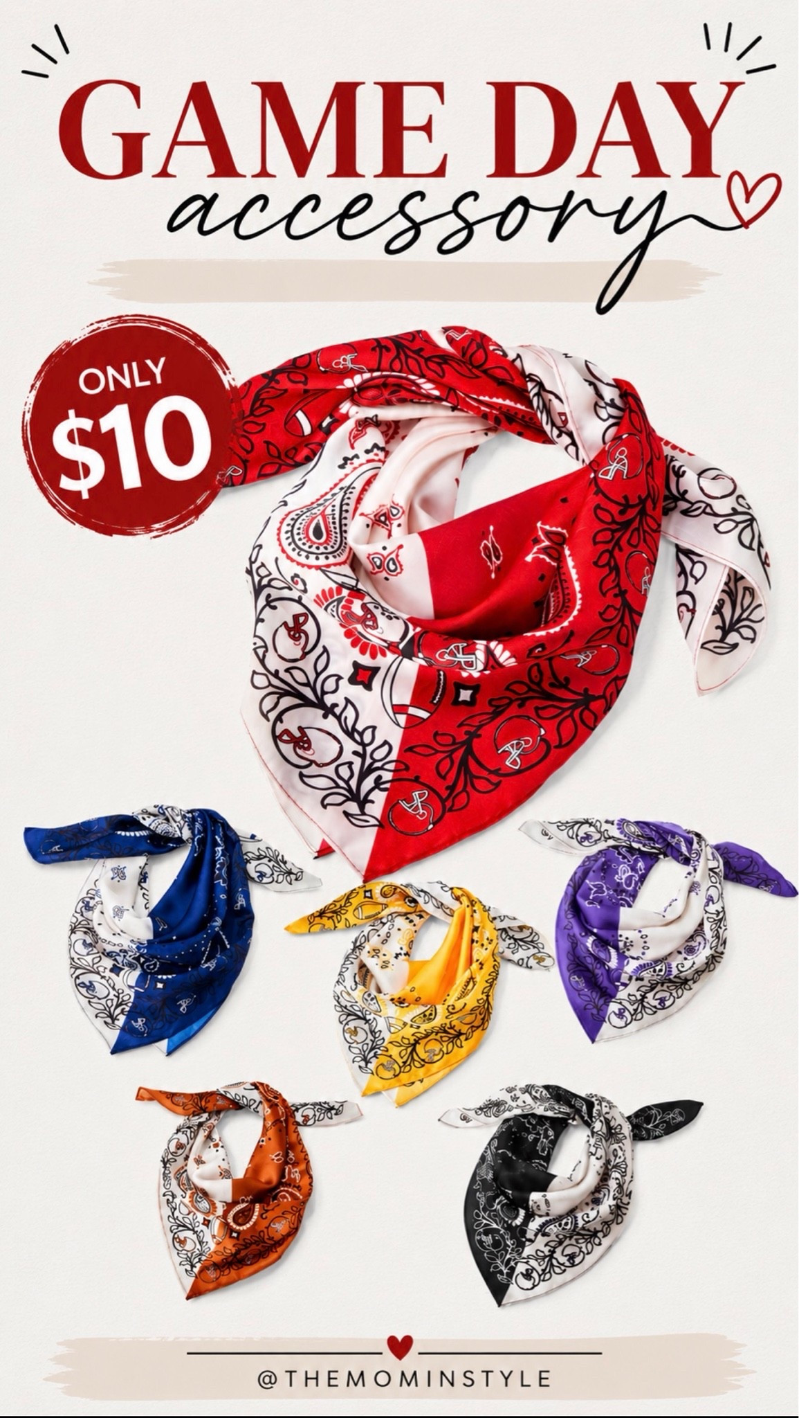 Easy $10 game day accessory multiple colors available

#LTKgrwm #LTKOver40 #LTKdayinmylife