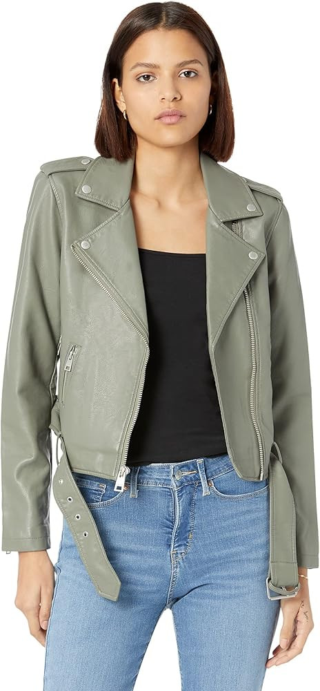 Levi's Women's Belted Faux Leather Moto Jacket (Regular & Plus Size) | Amazon (US)
