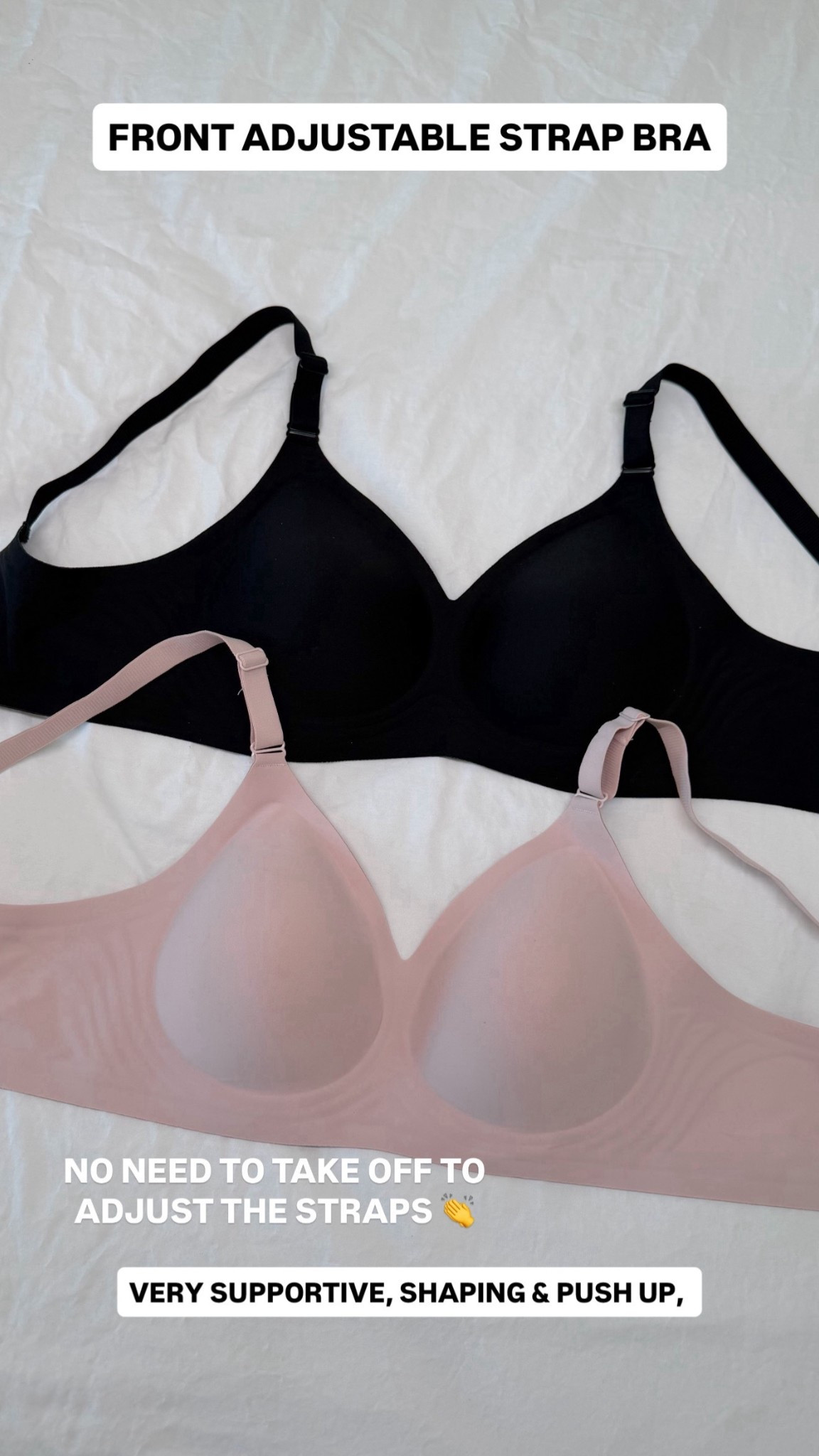 Front adjustable strap bra! Supportive and lifting, like the deep v but can adjust without removing 

#LTKootd #LTKSeasonal #LTKMidsize