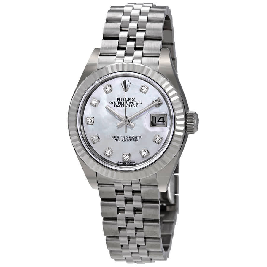 Rolex Lady Datejust Automatic Mother of Pearl Diamond Dial Ladies Jubilee Watch 279174MDJ | Jomashop.com & JomaDeals.com