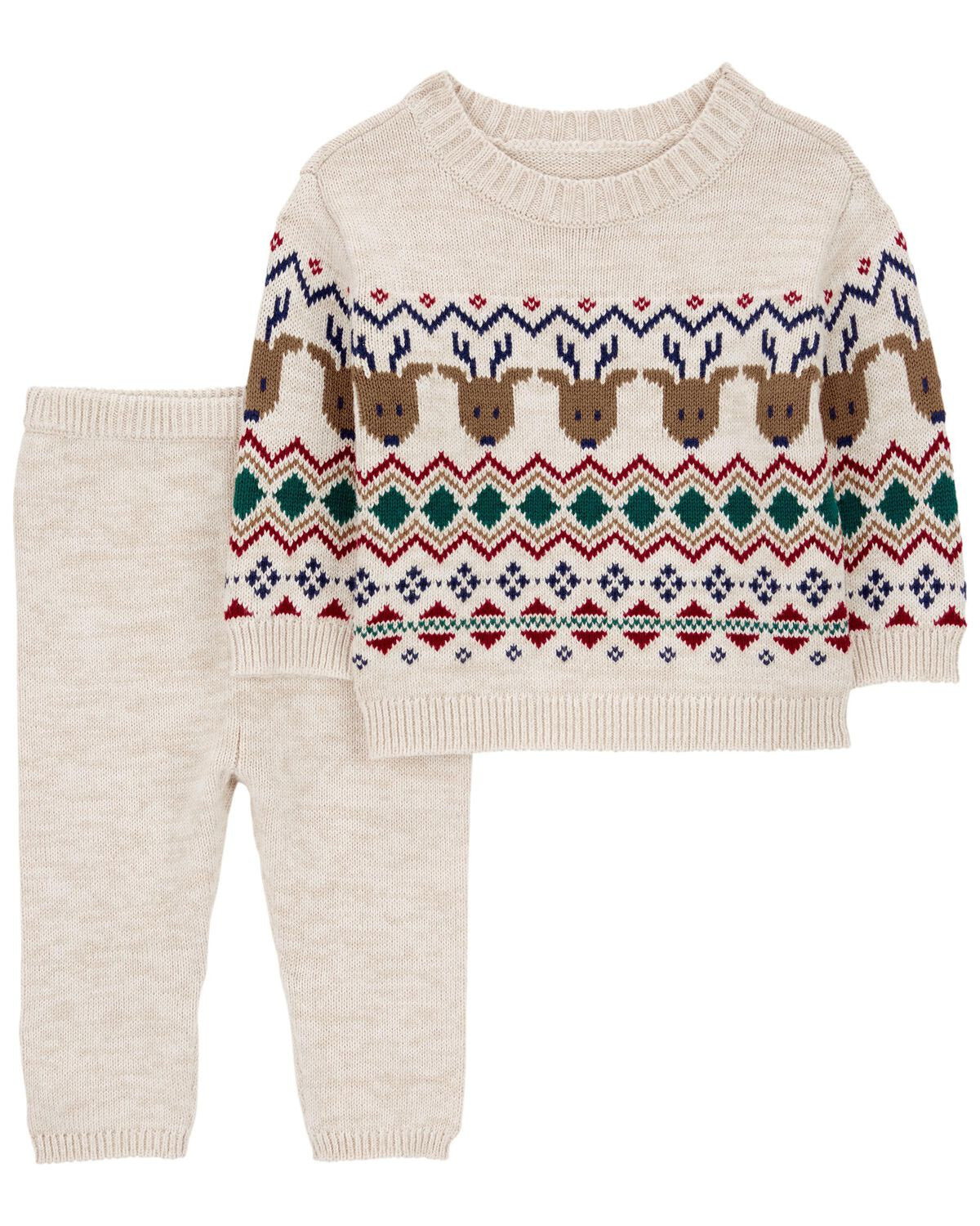 Baby 2-Piece Fair Isle Sweater & Pant Set - Carter's | Carter's | Carter's Inc
