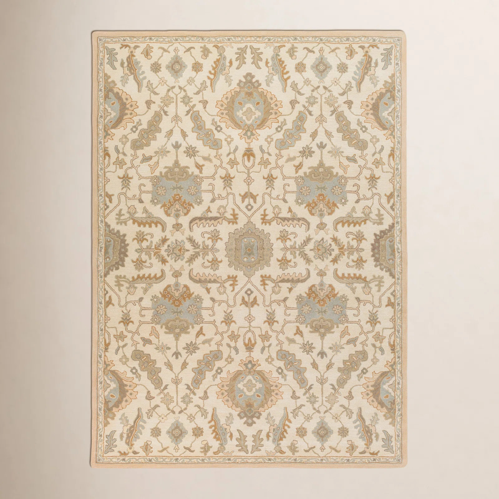 Arden Oriental Handmade Tufted Wool Multi-Color Area Rug | Wayfair North America