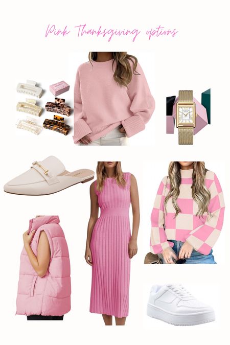 Pink Thanksgiving outfit ideas! 

#LTKSeasonal #LTKfindsunder100 #LTKHoliday