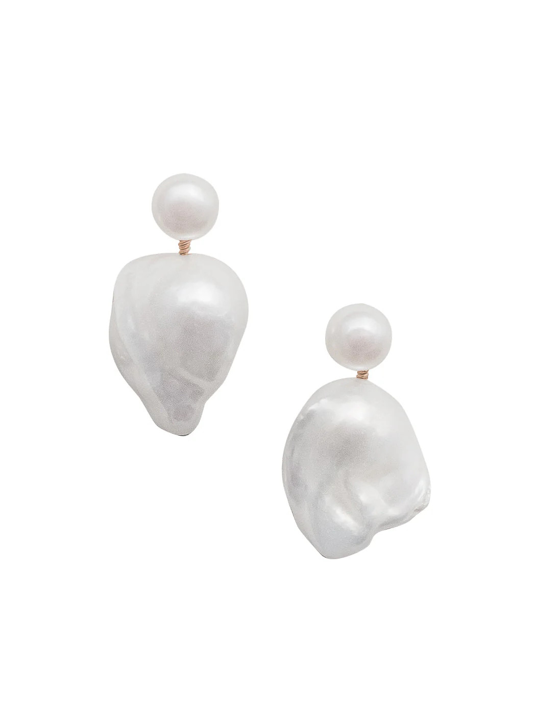 Emilia Earrings in White | Over The Moon